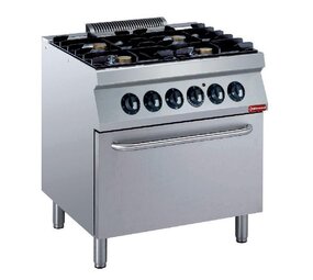 Diamond Fornuis 4 vuren 5,5 kw, elektrische oven gn 2 1 Diamond Fornuis 4 vuren 5,5 kw, elektrische oven gn 2 1