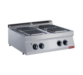 Diamond Elektrisch fornuis met 4 vierkante platen -top- Diamond Elektrisch fornuis met 4 vierkante platen -top-