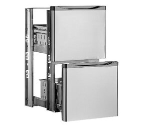 Diamond Kit ladenblok, roestvrij staal, (1 2 + 1 2) x tav