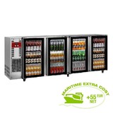 Diamond Flessenkoeler, roestvrij staal, 4 glazen deuren, 783 liter Diamond Flessenkoeler, roestvrij staal, 4 glazen deuren, 783 liter