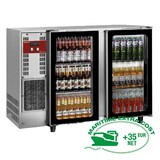 Diamond Flessenkoeler rvs 2 glazendeuren, 375 liters Diamond Flessenkoeler rvs 2 glazendeuren, 375 liters