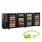 Diamond Flessenkoeler 4 glazen deuren, 783 liters