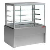 Diamond Panoramische gekoelde uitstaltoonbank, geventileerd, 4 niveaus, zonder reserve - grijs Diamond Panoramische gekoelde uitstaltoonbank, geventileerd, 4 niveaus, zonder reserve - grijs