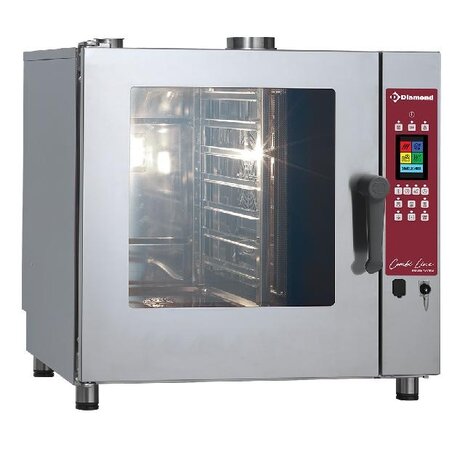 Diamond Touch screen oven gas stoom convectieoven, 7x gn 1 1 - auto-cleaning | DGV-711/PTS