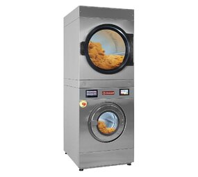 Diamond Wasmachine met super centrifuge 18 kg (el) + rotatieve droogkast 18 kg (el) touch screen Diamond Wasmachine met super centrifuge 18 kg (el) + rotatieve droogkast 18 kg (el) touch screen