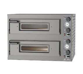 Diamond Elektrische oven 2x 4 pizza s diam.330mm, 2 kamers