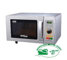 Diamond Microgolfoven in rvs,1000 w. (25 lt), mechanische