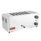 Diamond Elektrische broodrooster, 6 sneden - roestvrij staal.