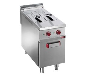 Diamond Elektrische friteuse 2 kuipen 8liter op gesloten kast