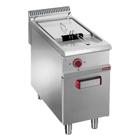 Diamond Elektrische friteuse met 1 kuip 21 lit. op gesloten kast | E9/F21A4