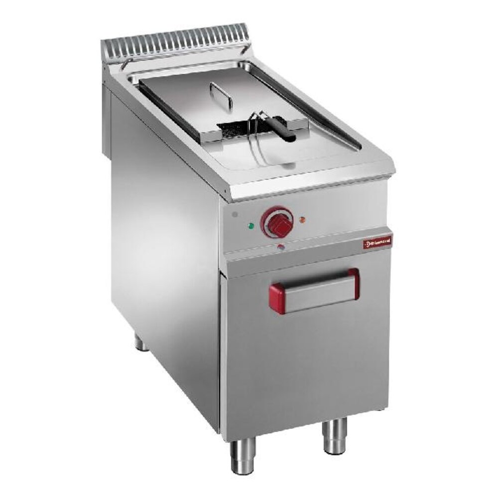 Diamond Elektrische friteuse met 1 kuip van 18 liter op gesloten kast | E9/F18A4