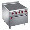Diamond Elektrisch fornuis met 4 verlaagde kookplaten op oven gn 2 1 | E9/4SPF8 Diamond Elektrisch fornuis met 4 verlaagde kookplaten op oven gn 2 1 | E9/4SPF8