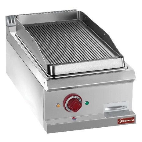 Diamond Elektrische bakplaat met geribde plaat, module 1 2  -top- | E7/PR4T Diamond Elektrische bakplaat met geribde plaat, module 1 2  -top- | E7/PR4T
