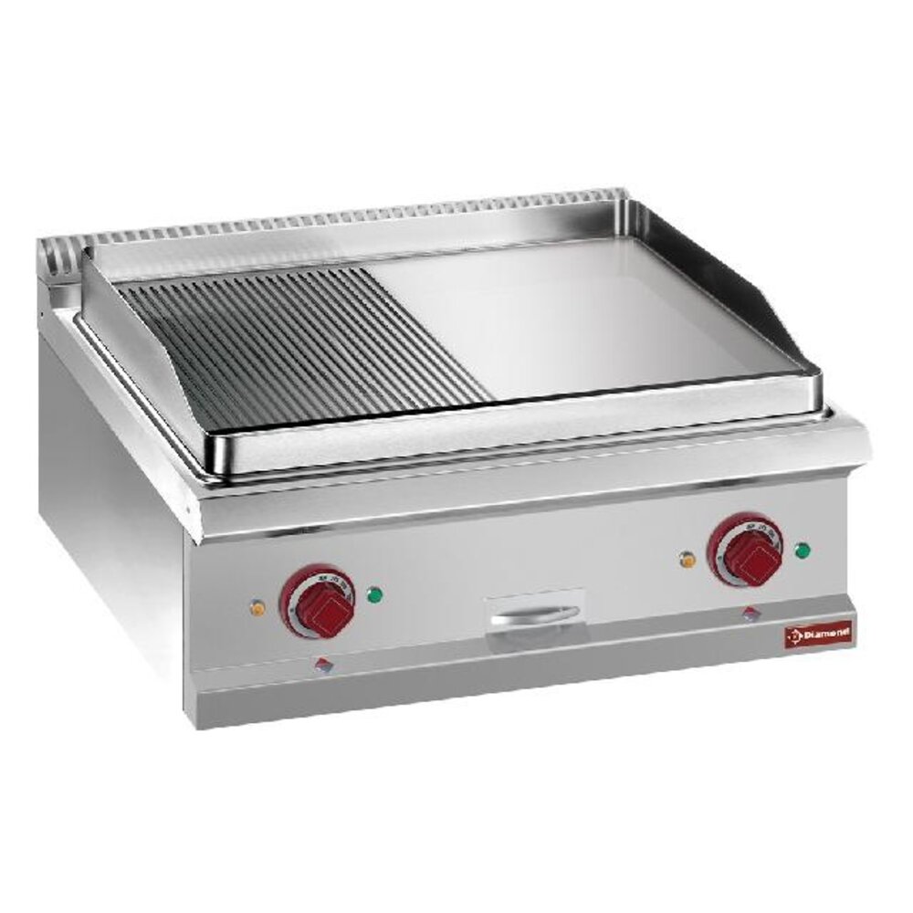 Diamond Elek. bakplaat, 1 2 vlakke 1 2 geribde, hard verchr., module 1 1  -top- | E7/PMCD7T