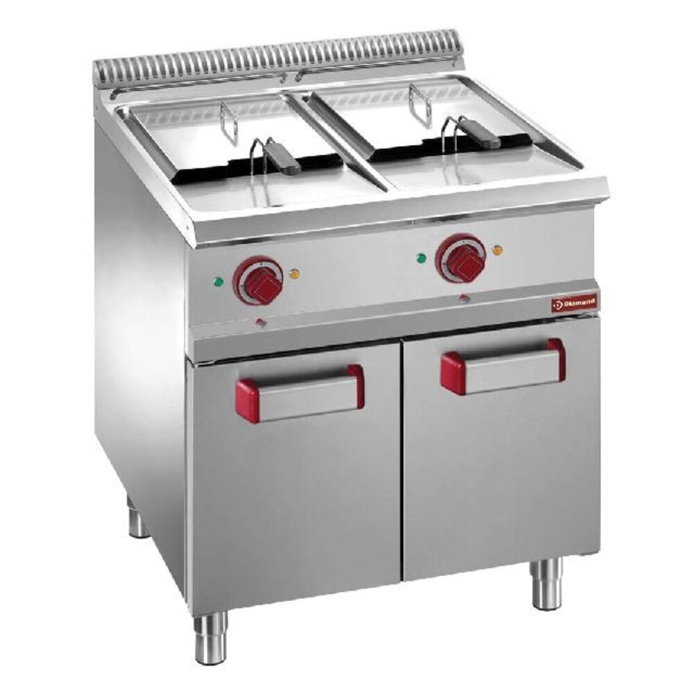 Diamond Elektrische friteuse 2 kuipen 13 liter op kast | E7/F26A7