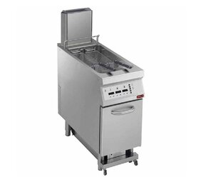 Diamond Elektrische friteuse 1 kuip in  y vorm 23 liter, op meubel,  digit