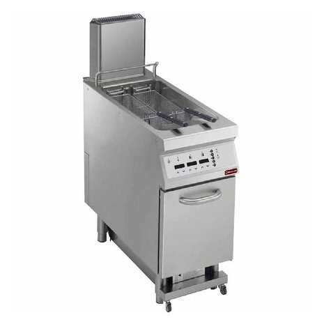 Diamond Elektrische friteuse 1 kuip in  y vorm 23 liter, op meubel,  digit | E22/F23CEHA4-S