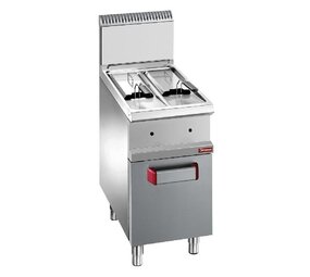 Diamond Gasfriteuse 2 kuipen van 7 liter op kast Diamond Gasfriteuse 2 kuipen van 7 liter op kast