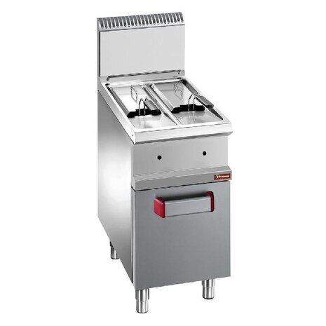 Diamond Gasfriteuse 2 kuipen van 7 liter op kast | G7/F2V7A4 Diamond Gasfriteuse 2 kuipen van 7 liter op kast | G7/F2V7A4