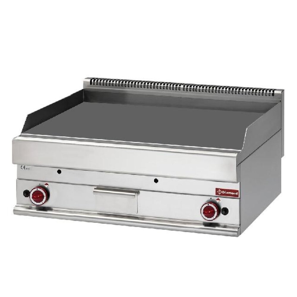 Diamond Bakplaat op gas extra-breed met vlakke plaat | G65/PL10T