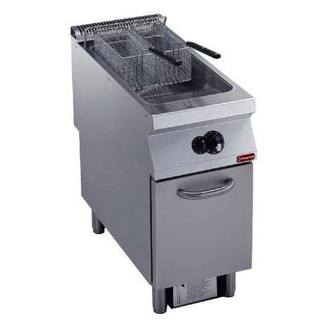 Diamond Gasfriteuse 1 kuip  y  23 liter, buitenkant branders, op meubel | G22/F23A4-S