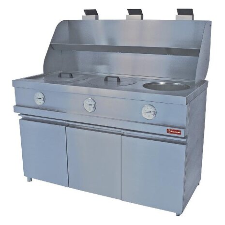 Diamond Gasfriteuse heavy duty, 3 ronde kuipen, mechanisch | MIKA/3-MC Diamond Gasfriteuse heavy duty, 3 ronde kuipen, mechanisch | MIKA/3-MC