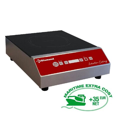 Diamond Inductieplaat 3500 watt, tactiele toetsen | IND-35/DH Diamond Inductieplaat 3500 watt, tactiele toetsen | IND-35/DH