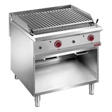 Diamond Gaslavasteengrill 1 1 module ,rooster 2 zijden roestvrij staal, op  open kast Diamond Gaslavasteengrill 1 1 module ,rooster 2 zijden roestvrij staal, op  open kast