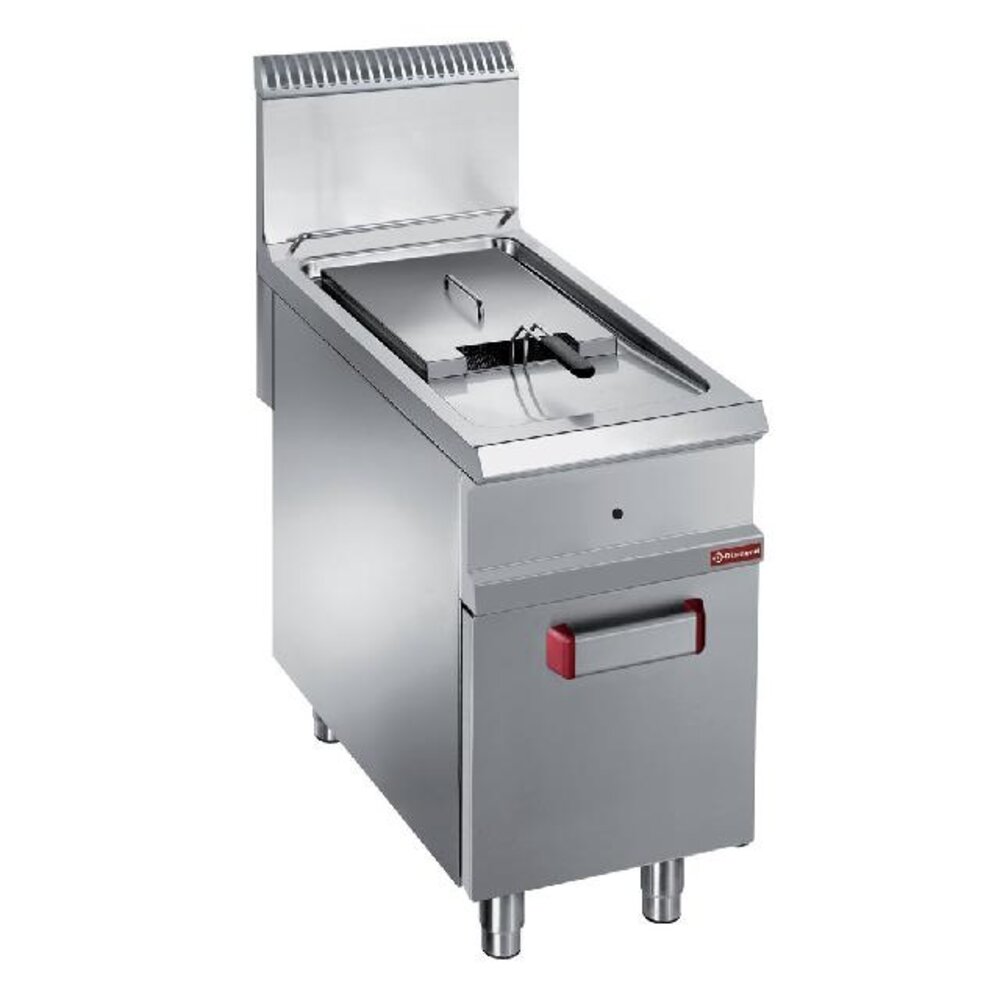 Diamond Gasfriteuse 1 kuip van 18 liter (18 kw) op gesloten kast met draaideur | G9/F18A4