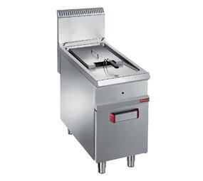 Diamond Gasfriteuse 1 kuip van 18 liter (18 kw) op gesloten kast met draaideur