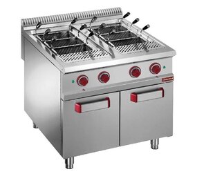 Diamond Pastakoker op gas, 2 kuipen, 2x 40 liter, op gesloten kast (zonder manden) Diamond Pastakoker op gas, 2 kuipen, 2x 40 liter, op gesloten kast (zonder manden)