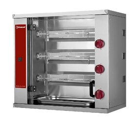 Diamond Small kippenspit gas, 3 spitten (9 kippen)