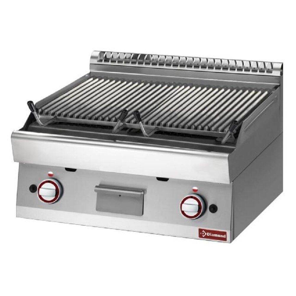 Diamond Lavasteengrill - 1 1 module - bakrooster in gietijzer  double face | PLX87-PB