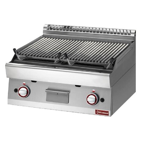 Diamond Lavasteengrill - 1 1 module - bakrooster in gietijzer  double face | PLX87-PB