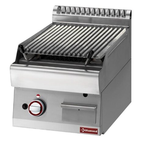 Diamond Lavasteengrill - 1 2 module - bakrooster in gietijzer  double face | PLX47-PB