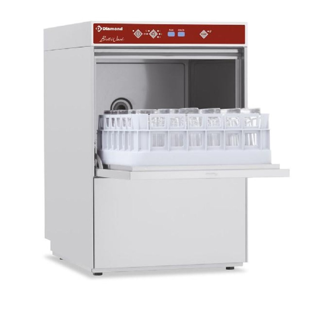 Diamond Glazenwasser, mand 400x400 mm   full-hygiène  , met doorlopende ontharder | DBS5/6-AC Diamond Glazenwasser, mand 400x400 mm   full-hygiène  , met doorlopende ontharder | DBS5/6-AC