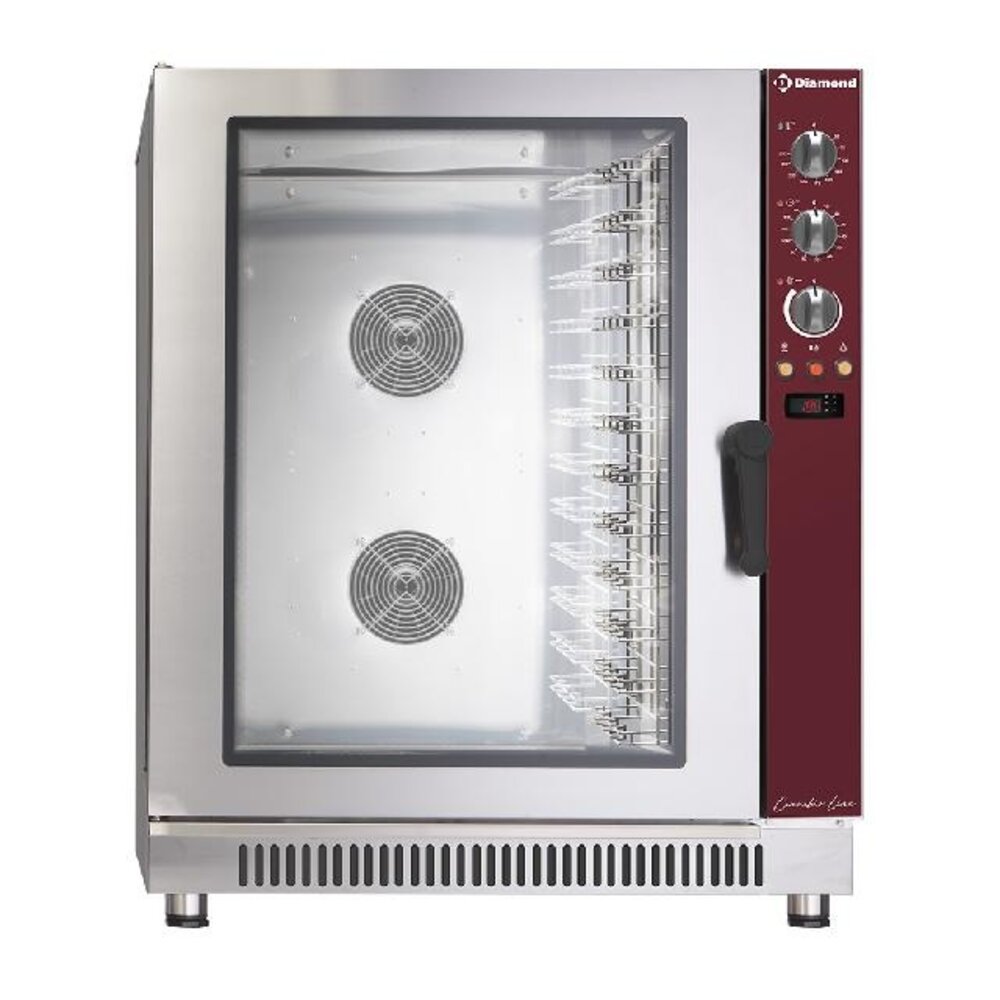 Diamond Convectie oven op gas, 12x en(gn) automatische bevochtiger | PFG-122/P