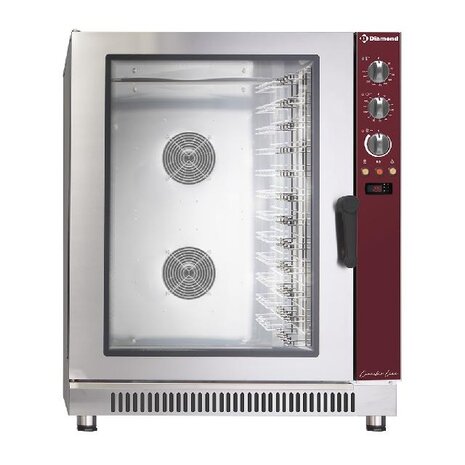 Diamond Convectie oven op gas, 12x en(gn) automatische bevochtiger | PFG-122/P