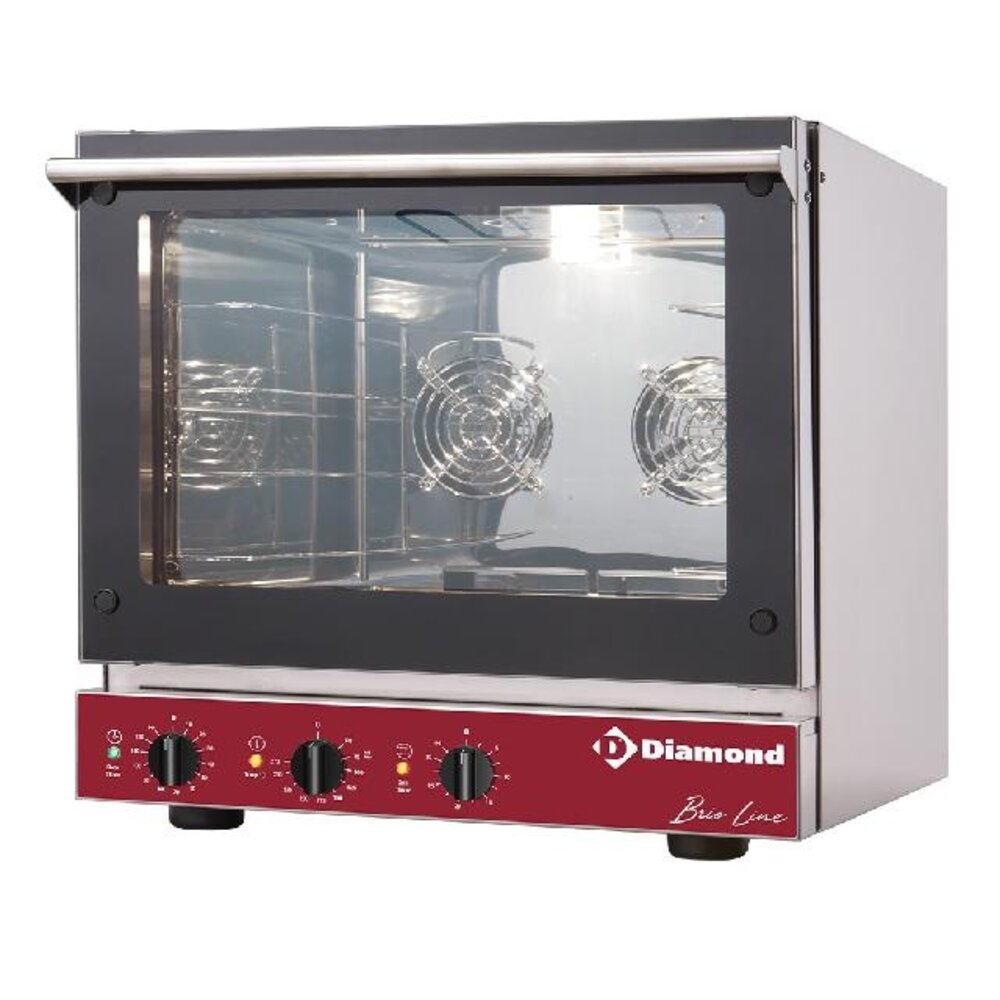 Diamond Elektrische convectieoven, 4x 460x340 mm + salamander | BRIO43S/X-P Diamond Elektrische convectieoven, 4x 460x340 mm + salamander | BRIO43S/X-P