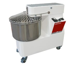 Diamond Spiraalkneder 22 liters, 2 snelheden, timer, op wielen