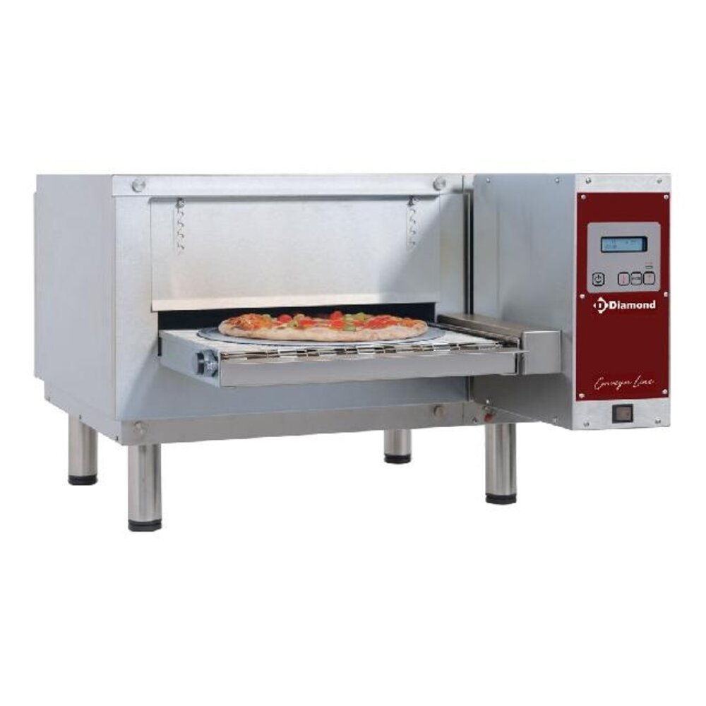 Diamond Elektrische tunnel-oven geventileerd, breedte 400mm | FTEV40/57-CB