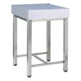 Diamond Hakblok op poten in polyethyleen, 500x500 mm