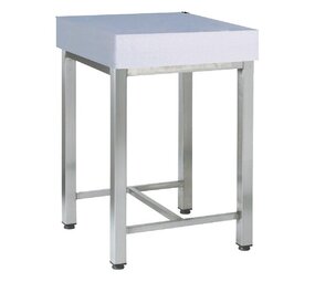 Diamond Hakblok op poten in polyethyleen, 500x500 mm