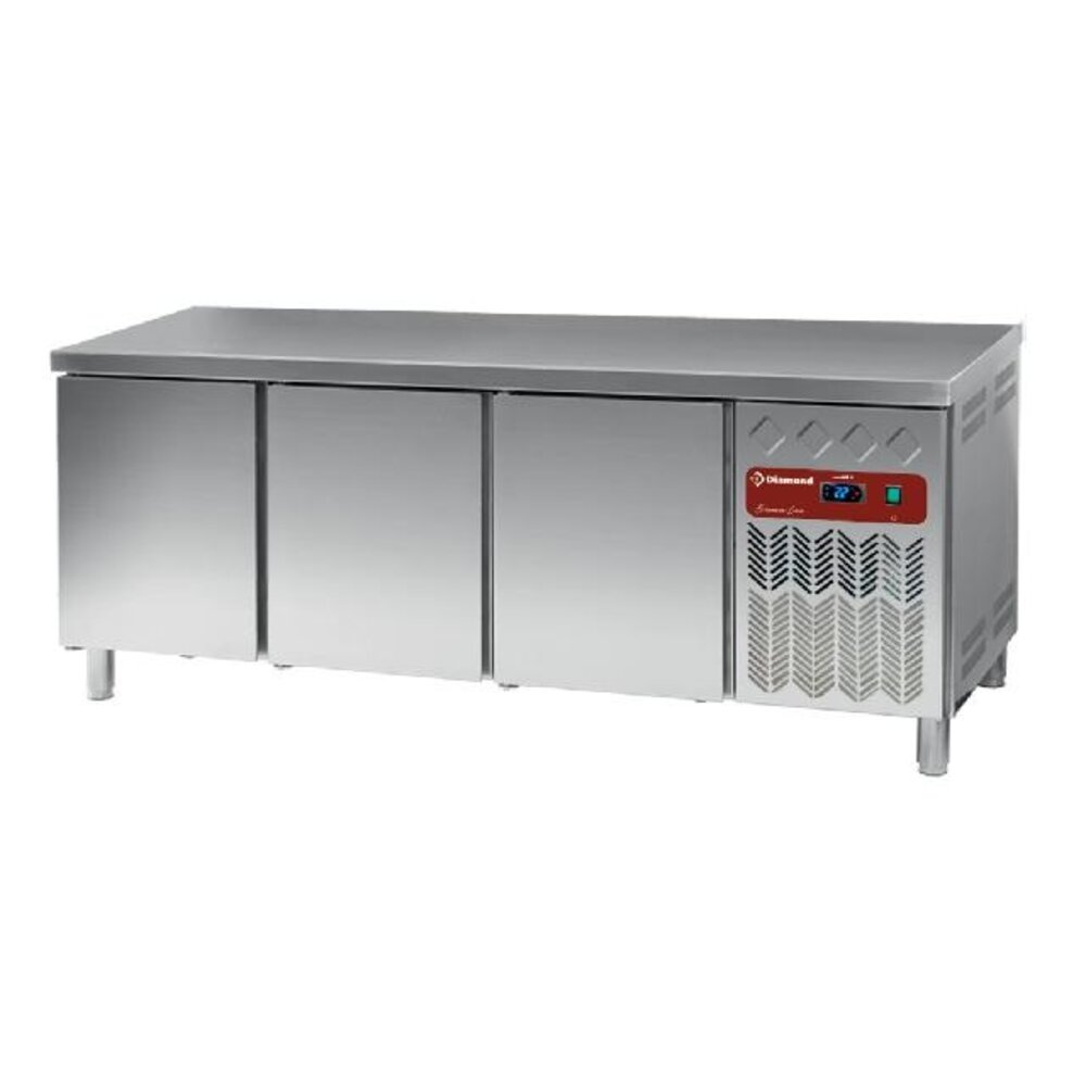 Diamond Gekoelde werktafel, geventileerd, 3 deuren en 600x400 (550l) | DP202/PC-R2 Diamond Gekoelde werktafel, geventileerd, 3 deuren en 600x400 (550l) | DP202/PC-R2