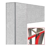 Diamond Deco knooppunt 2x530lt. satijn staal - magnetisch