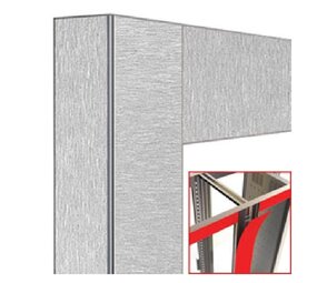 Diamond Deco knooppunt 2x530lt. satijn staal - magnetisch