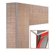 Diamond Deco vitrine 530lt. teak- magnetisch