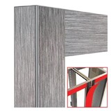 Diamond Deco vitrine 530lt. lariks ashen - magnetisch