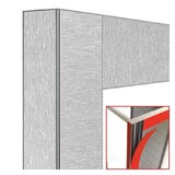 Diamond Deco vitrine 530lt. satijn staal - magnetisch