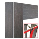 Diamond Deco knooppunt 2x216lt. wenge hout loft- magnetisch Diamond Deco knooppunt 2x216lt. wenge hout loft- magnetisch